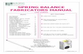 SPRING BALANCE FABRICATORS MANUAL - Building … · U:\APPROVED MANUALS\MAN-0004\MAN-0004-01 ISSUE LEVEL 19 SPRING BALANCE FABRICATORS MANUAL 19th Edition INDEX Key features Introduction