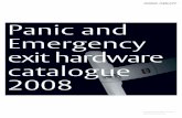 Panic and Emergency exit hardware catalogue - Assa Abloy · The global leader in door opening solutions Panic and Emergency exit hardware catalogue 2008