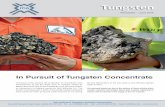 Tungsten · plant at Nui Phao is designed to treat 3,500,000 tons of ore to produce tungsten, copper, bismuth and fluorite concentrates. Permitting is in place for the plant to