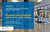 Physical rock properties relevant for deep drilling · Physical rock properties relevant for deep drilling . ... related Rock Mechanics», Developments in Petroleum ... N.G.W., «Fundamentals