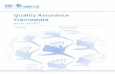 Quality Assurance Framework - UNITAR · The present version is the third revision to the Quality Assurance Framework since it was issued in December 2012. Changes in this version