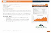Argan Inc. Final - orangevaluefund.com · Argan, Inc. ("Argan"), formally known as Puroflow Inc., conducts operations through its wholly- owned subsidiaries, Gemma Power Systems,