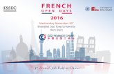 st French Job Fair in China - CCIFCcommunication.ccifc.org/shanghai/event/conference/2016-11-30 FOD... · Speech of ESSEC Business School, Asia Pacific Deputy ... Cocktail reserved