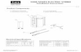 1006 SERIES ELECTRIC STRIKE®Installation Instructions 3062006.006, Rev. 1 1006 SERIES ELECTRIC STRIKE 1006 Electric Strike Body Trim Enhancer (with screws) Product Components Electrical