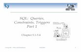 SQL: Queries, Constraints, Triggers Part 1 · PDF fileSQL: Queries, Constraints, Triggers Part 1 Chapter 5.1-5.4 . Comp 521 – Files and Databases Fall 2010 2 Structured Query Language