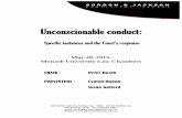 Unconscionable conduct - Home - Svenson Barristers conduct: Specific instances and the Court’s response May 28, 2015. Monash University Law Chambers CHAIR - Peter Booth PRESENTERS