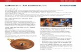Automatic Air Elimination - pipelinecentre.co.uk · This catalogue features the exclusive Brownall range of Automatic Air Eliminator products. ... the boiler or calorifier to atmosphere.