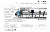 AXEON MKTF–112 M1 PB Page 1 3/5/12 5:17 PM€“112_M1_PB_Page 1 3/5/12 5:17 PM . M1-Series Reverse Osmosis Systems Standard Features Models – M1-4240, M1-6240, M1-8240