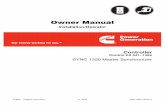 Owner Manual - TwinsLANn0nas/manuals/onan/900-0662 Onan... · Installation/Operator Owner Manual Controller SYNC 1320 Master Synchronizer Control Kit 541−1359 English − Original