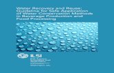 Water Recovery and Reuse: Guideline for Safe Application ...ilsi.org/wp-content/uploads/2016/05/Guideline-for-Water-ReUse-in... · Guideline for Safe Application of Water Conservation