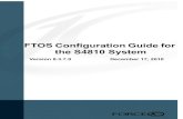 FTOS Configuration Guide for the S4810 System - Force10€¦ · FTOS Configuration Guide for the S4810 System Version 8.3.7.0 December 17, 2010