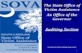 Victim Assistance An Office of the Governor Auditing Section Court/SOVA... · 1 The State Office of Victim Assistance An Office of the Governor Auditing Section Presented by SOVA