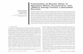 Prevention of Nozzle Wear in Abrasive Water Suspension ...me.jhu.edu/lefd/waterjet/Journal of Tribology Paper.pdf · Prevention of Nozzle Wear in Abrasive Water Suspension Jets ...