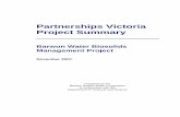 Partnerships Victoria Project Summary Water... · 1.6 Public interest test ... Victoria has taken a lead in developing a public private partnerships market in ... Fully enclosed intermediate