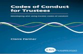 Codes of Conduct for Trustees - Small Charities Coalition€¦ · Codes of Conduct for Trustees ... and management committee members.  ... benchmark for behaviour, ...