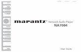 Network Audio Player NA7004 - Marantz CAca.marantz.com/DocumentMaster/US/NA7004_U_FR_UG_v00.pdf · in this manual, meets FCC requirements. Modiﬁ cation not expressly Modiﬁ cation