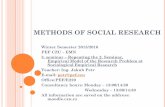 METHODS OF SOCIAL RESEARCH - ČZU. Seminar - Methods of Social... · METHODS OF SOCIAL RESEARCH Winter Semester 2015/2016 PEF CZU – EMN 3. seminar – Repeating the 2. Seminar,
