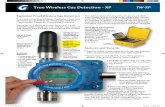 True Wireless Gas Detection - XP TW-XP - Gastronics · True Wireless Gas Detection - XP TW-XP Up to 6 Watt UHF/VHF Radio Designed for Hazardous Applications Class I, Div. 1 Groups
