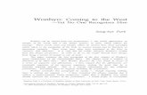 Wonhyo: Coming to the West - Terebess · Wonhyo: Coming to the West ... in some commentaries, ... ‘filter’ as an aid to understanding the Budddhist sutras. In this regard, early