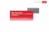 Strategic Business Leader (SBL) - accaglobal.com€¦ · Strategic Business Leader (SBL) Syllabus and study guide September 2018 to June 2019