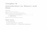 Chapter 6 Introduction to Return and Riskrosentha/courses/BEM103/Readings/...Chapter 6 Introduction to Return and Risk 6-3 • Expected rate of return on an investment is the discount
