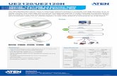 UE2120: 1-Port USB 2.0 Extender Cable UE2120H: 4-Port … · 2015-10-02 · Tel: 886-2-8692-6789 Fax: 886-2-8692-6767 E-mail: marketing@aten.com The UE2120/UE2120H allows users to