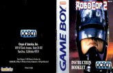 Robocop 2 - Nintendo Game Boy - Manual - gamesdatabase · Nintendo ROBOCOP? INSTRUCTIOö BOOKLET Ocean of America, Inc. 1855 0'Toole Avenue, Suite D-102 San Jose, California 95131