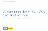 Controller & I/O Solutions - s90.us · 2 GE Fanuc Controller and I/O Solutions ... and plastic injection molding Simple Control •Minimal memory requirements •Simple communications