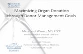 Maximizing Organ Donation through Donor … Organ Donation through Donor Management Goals Mary Laird Warner, ... UOP 0.5 – 3 mL/kg/hr J ... Maximizing Organ Donation through Donor