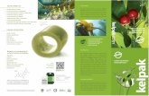 ECOCERT SA F-32600 KELPAK BENEFITS · kelp’s cell sap p l ant gro w th in harmony with nature liquid seaweed concentrate actual diameter of a mature ecklonia maxima stem biol ogical