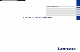 Card File Handler - Lenzedownload.lenze.com/TD/Card File Handler__Manual__v1-1__EN.pdf · L 1.1 EN 5 Card File Handler About this Manual 1 About this Manual This Manual contains information