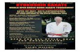 THE ULTIMATE WORLD OPEN KARATE …€¢ Sosai Mas Oyama´s 10. Dan Kyokushin Full Contact Karate( Full KD) Senior:19-39, 40-49, 49+ years. Man & Woman Category ...