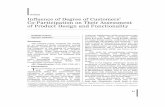 Articles Influence of Degree of Customers’ Co ... · he processes of market globalization and product customization ... difference between mean vaues of cusl tomer assessment for