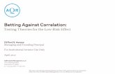 Betting Against Correlation - Q Group · AQR Color Palette . AQR Cyan . Auxiliary Palette . Main Results . 5 Based on “Betting Against Correlation: Testing Theories of the Low-Risk