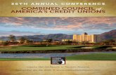 T ANNUAL CONERENCE COMBINED COUNCIL of AMERICA…ccacu.com/2016 Conference/2016_brochure_41116.pdf · T ANNUAL CONERENCE COMBINED COUNCIL AMERICA’S CREDIT UNIONS ... premier hospitals