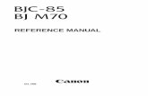 BJC85,BJM70 Ref Manual-E - dépot d'information de Nuages · product outline 1 2. changes from the bjc-80/80v 1 3. external appearance 2 4. specifications ... xx4024(75g/m2) ltr,