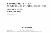 FINISHER-F1/ SADDLE FINISHER-F2 SERVICE MANUAL · finisher-f1/saddle finisher-f2 rev. 0 july 2000 printed in japan ... 2-1 a. outline ... 279 × 432 mm (11″ × 17″), lgl, ltr,