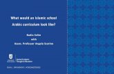 What would an Islamic school Arabic curriculum look like? · What would an Islamic school Arabic curriculum look like? ... contact and trade may have begun in ... 2013). Introduction