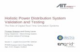 Holistic Power Distribution System Validation and Testing · Holistic Power Distribution System Validation and Testing ... (WoC) Real-Time Operation ... SCADA / DM S / HM I