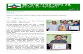 Hikurangi Forest Farms Ltd. - HFF, Inc. · has been slash management, ... Hikurangi Forest Farms Ltd aims to produce a sustainable supply of top quality logs from its plantation forest