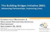 The Building Bridges Initiative (BBI) - CT Clearinghouse · The Building Bridges Initiative (BBI): Advancing Partnerships. Improving Lives. CONNECTICUT RESTRAINT & SECLUSION PREVENTION