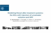 Modeling Diesel after-treament systems: De-NOx with ... · Modeling Diesel after-treament systems: De-NOx with injection of urea/water solution and DPF G. Montenegro, F. Piscaglia,