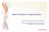 Best Practices in e-governance - Gujarat Informatics Practices in e... · Best Practices in e-governance Jayanti S Ravi, Commissioner, Higher Education 8th International Conference