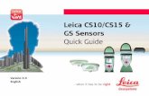 Leica CS10/CS15 & GS Sensors - grad-gon.info€¦ · Read and follow the User Manual on the accompanying USB card ... part 15 or European directive 1999/5/EC has to be approved prior