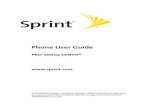 Phone User Guide - The Informr · Introduction This User Guide introduces you to Sprint® service and all the features of your new phone. It’s divided into four sections: l Section