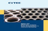 MAX HT - CYTEC SOLVAY GROUP · evaporator feed, MAX HT sodalite scale inhibitor has been proven effective in the evaporators and is still beneficial in the digester liquor heaters.