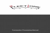 III. Transaction Processing Methods - Fleet One · Transaction Processing Manual . ... b. Error Messages For Tranz 380 Equipment ... REPORTS MENU X 1. PRODUCTS CD 2. SHIFT TOTALS