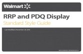 RRP and PDQ Display - P2PI PDQ... · Sizing ... Kate Worley kworley@ ... RRP and PDQ Display Standard ...