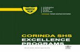CORINDA SHS EXCELLENCE PROGRAMS€¦ · CORINDA SHS EXCELLENCE PROGRAMS Great state. Great opportunity CORINDA STATE HIGH SCHOOL EXCEED YOUR EXPECTATIONS