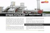 STEAM STACK HEAT RECOVERY - Ivey Business School · The primary objective of the steam stack heat recovery project was to recover a large portion of the available heat from the steam